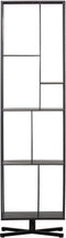 WOOOD Exclusive Jiske Boekenkast - Metaal - Zwart - 184x50x35