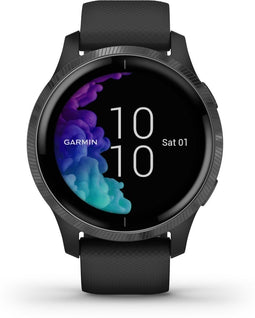 Garmin Venu - Smartwatch - 24/7 gezondheidsmonitoring en muziekdownload - Zwart