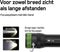 GP LED Zaklamp C31 - 300 Lumen - Aluminium antislip - Zwart met groen