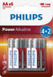 Philips LR6P6BP/10 - Alkaline Batterij AA - 6x beter dan zink-koolstof - (10 stuks)