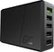 Green Cell CHARGC05 - USB-laadstation 5x USB 2400 mA - Ultra Charge 18 W - Zwart