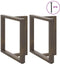 vidaXL - Eettafelpoten - 2 - st - T-vormig - 80x35x(72-73) - cm - staal - naturel