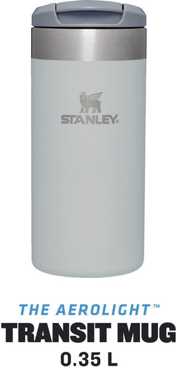 Stanley AeroLight™ Transit Mug 0,35L - Lekvrij - Houdt 4 uur warm en 6 uur koud - Fog Metallic