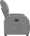 Fauteuil verstelbaar stof lichtgrijs
