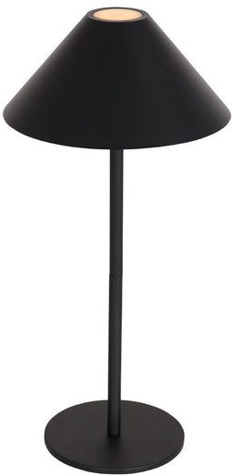 Steinhauer Ancilla 3353ZW - Tafellamp - Oplaadbaar dimbaar - Zwart