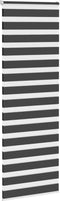 vidaXL - Zebra - rolgordijn - 80x200 - cm - stofbreedte - 75,9 - cm - zwart