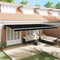 vidaXL - Luifel - Vervangingsstof - voor - 6x3,5 - m - Frame - Zwart