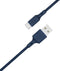 Ecologische Kabel USB naar USB-C Intensiteit 3A 2m Recyclebaar Just Green blauw