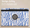 imoshion Tablet Hoes Geschikt voor Samsung Galaxy Tab S9 11.0 inch FE Plus - imoshion 360° Draaibare Design Bookcase 2.0 - Meerkleurig /White Blue Stripes