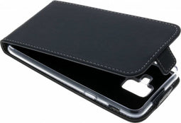 Accezz Hoesje Geschikt voor Samsung Galaxy A6 Plus (2018) Hoesje Met Pasjeshouder - Accezz Flipcase - Zwart
