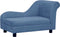 vidaXL - Hondenbank - met - kussen - 83x44x44 - cm - pluche - blauw