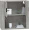 vidaXL - Wandkast - 80x33x80 - cm - bewerkt - hout - betongrijs