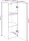 vidaXL - Tv-meubelen - 2 - st - 30,5x30x90 - cm - bewerkt - hout - gerookt - eikenkleur