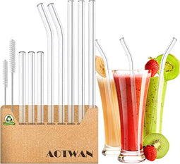 Eco-Chique Glazen Rietjes - Perfect voor Warme en Koude Dranken