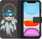 iMoshion Hoesje Geschikt voor iPhone 11 Hoesje Met Pasjeshouder - iMoshion Design Softcase Bookcase - Zwart / Meerkleurig / Dreamcatcher