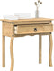 vidaXL - Wandtafel - Corona - 73x35x73 - cm - massief - grenenhout