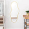 vidaXL - Wandspiegel - 100x45 - cm - goudkleurig