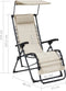 vidaXL - Terrasstoelen - 2 - st - inklapbaar - textileen - crèmekleurig