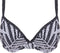 Freya Gemini Palm - Voorgevormde Plunge Bikini Top - Monochrome - Zwart/Wit - Maat 70D