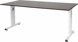 Verstelbaar Bureau - 180x90 logan - wit frame