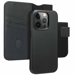 Accezz iPhone 15 Pro - Leather Bookcase 2-in-1 MagSafe - Zwart