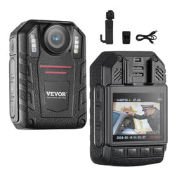 Bodycam 1440P Politie Camera 64GB met Nachtvisie en Waterdichte Behuizing