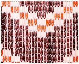 Gordijn EDM 90 x 210 cm Bruin Polypropyleen Geometrisch