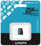 Kingston Canvas Go! Plus - microSDXC 256GB - UHS-I U3 V30 A2 - tot 200MB/s