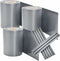 Juskys PVC Privacystrips - Privacyscherm - 3x35m - Grijs (3 stuks)