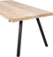 WOOOD Tablo Tafel met 2-Standen Poot - Mango/Metaal - 75x180x90