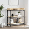 vidaXL - Wandtafel - met - schappen - 75x30x80 - cm - sonoma - eikenkleurig