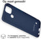 iMoshion Hoesje Geschikt voor Realme C21 Hoesje Siliconen - iMoshion Color Backcover - Donkerblauw