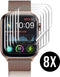 Podec Apple Watch Series 4 / 5 / 6 / SE - Screenprotector - Volledige bescherming - (8 stuks)