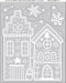 Anna's Collection - White Window Deco 28,5X34,5 cm Houses And Tree...