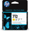 HP 712 - Inktcartridge - 29 ml - Geel