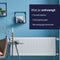 Plieger Compact Paneelradiator Type 11 - Geribbelde voorplaat - 40 x 80 cm - Wit