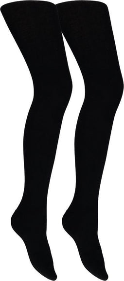 Apollo Dames Maillot - Katoen - Perfecte pasvorm - Zwart (2 stuks)