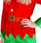 Dressforfun - Vrouwenkostuum Kerstelf - Shirt met Lange Mouwen Broek Gordel Muts Schoenovertrekken - Groen