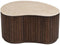 Livingfurn Bijzettafel Kian - Rond - Acaciahout - Off White - 36x35,5x46cm