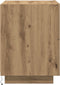 vidaXL - Nachtkastje - met - LED-verlichting - Artisan - Eiken - 45x40x55 - cm