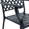 vidaXL - Tuinstoelen - stapelbaar - 2 - st - staal - antraciet