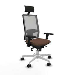 Bureaustoel met hoofdsteun Piqueras y Crespo 3D026N1 Donkerbruin