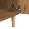 vidaXL - Tv-meubel - 102x35x50 - cm - bewerkt - hout - artisanaal - eikenkleur