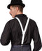 dressforfun - Mannenkostuum gentlemen L - hemd bretels das naaldstrepen zwart/wit - 301612