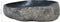 vidaXL - Wastafel - ovaal - 37-46x29-36 cm - riviersteen - antraciet