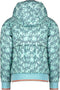 Nono Meisjes Jas - Zomerjas met capuchon - Waterafstotend - Palmboom print - Maat 122/128