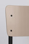 Zuiver Back To School Mat Eetkamerstoel - Beige - Set van 4