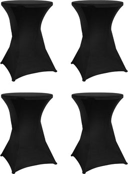 Saaf Statafelrok - Set van 4 stuks - Elastisch - Zwart (4 stuks)