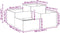 vidaXL - Tuinbak - 100x100x48 - cm - Anthraciet - Staal