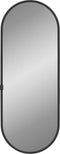 vidaXL - Wandspiegel - 40x15 - cm - ovaal - zwart